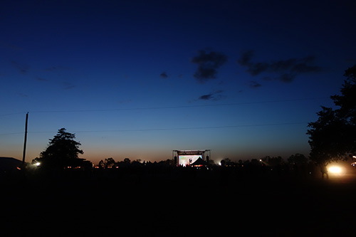 Main stage at night